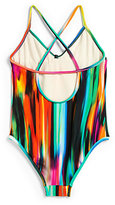 Thumbnail for your product : Milly Minis Girl's Brushstrokes One-Piece Bathing Suit