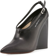 Thumbnail for your product : CNC Costume National Pointed-Toe Wedge Bootie, Black