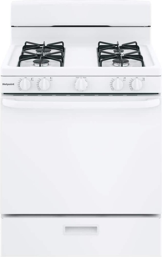 Hotpoint 30 in. 4.8 cu. ft. Freestanding Gas Range in White