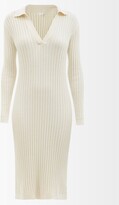 Thumbnail for your product : Skin Makaya Ribbed Cotton-blend Polo Dress