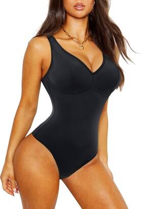 Buy Body Slimming Tummy Control Tank Top Shapewear Bodysuit - Black, Fashion