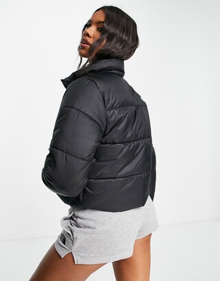 The North Face Saikuru cropped puffer jacket in black Exclusive to