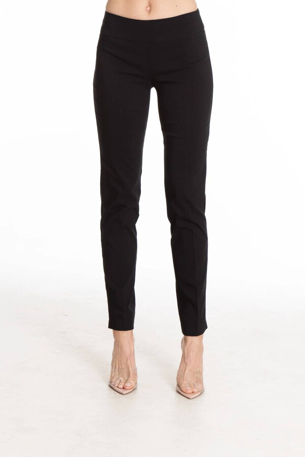 APNY Perfect Fit Pull On Pant In Black/charcoal