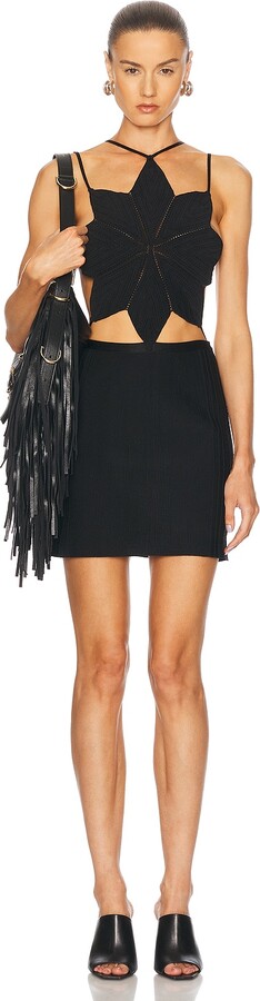 Givenchy Star Knitted Mini Dress in Black