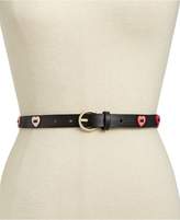 Thumbnail for your product : Kate Spade Heart Patch Leather Belt