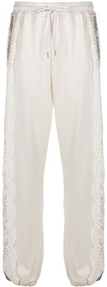 Pinko Lace Panel Track Trousers