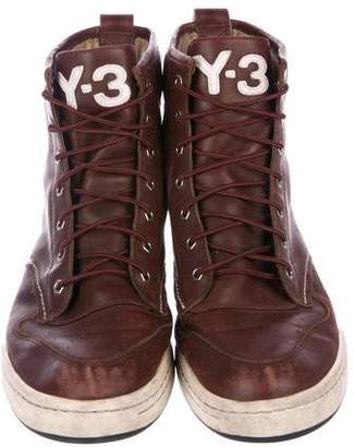 Y-3 Leather Hiking Boots