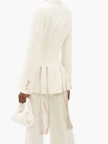 Thumbnail for your product : Gabriela Hearst Maurize Single-breasted Wool-crepe Jacket - Ivory