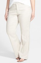 Thumbnail for your product : NYDJ 'Wylie' Stretch Linen Trousers (Plus Size)