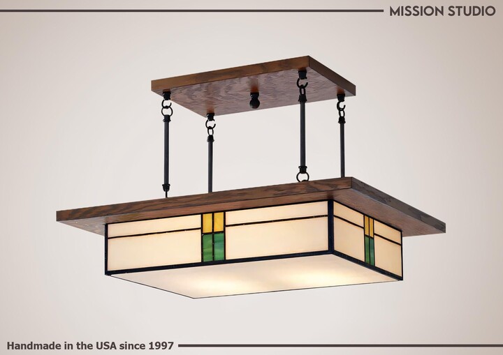 Etsy Mission Style Prairie Chandelier - Light Fixture