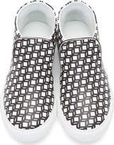 Thumbnail for your product : Pierre Hardy White Cube Slip-On Sneakers
