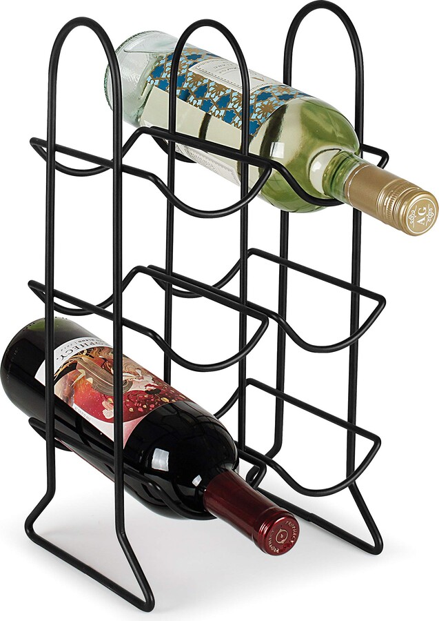 Spectrum Diversified Spectrum 6 Bottle Wine Rack Freestanding Countertop Wine Bottle Holder Storage