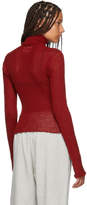 Thumbnail for your product : MM6 MAISON MARGIELA Red Delicate Wool Turtleneck
