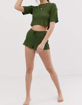 Thumbnail for your product : ASOS Design DESIGN mix & match ribbed short