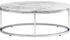 Thumbnail for your product : CB2 Smart Round Marble Top Coffee Table.