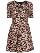 Thumbnail for your product : Versace Jeans Couture Leopard-Print Short-Sleeve Dress