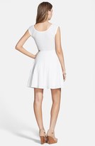 Thumbnail for your product : Everly Textured Skater Dress (Juniors)