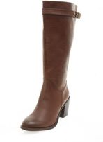Thumbnail for your product : New Look Black Buckle Strap High Leg Block Heel Boots