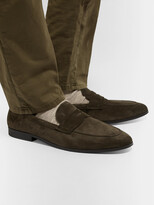 Thumbnail for your product : Tod's Suede Penny Loafers