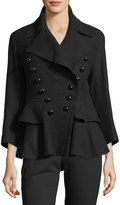 Thumbnail for your product : Burberry Double-Breasted Peplum Coat