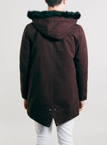 Thumbnail for your product : Topman Purple Heavyweight Parka