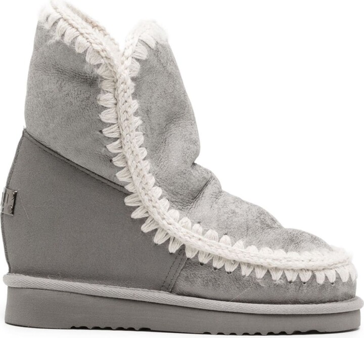 Wedge Grey Ankle Boots | ShopStyle