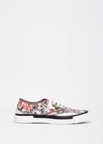 Thumbnail for your product : Julien David Floral Print Lace Up Sneaker Sunset Pink