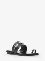 Thumbnail for your product : MICHAEL Michael Kors Michael Sonya Embellished Leather Sandal