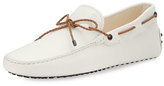 Thumbnail for your product : Tod's Leather Braided-Tie Driver, White