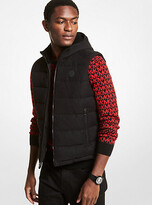 Thumbnail for your product : Michael Kors Quilted Cotton Blend Hooded Vest