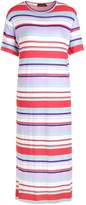 Thumbnail for your product : boohoo Multi Stripe High Split Midaxi Tee Dress