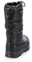 Thumbnail for your product : Prada Leather Mid-Calf Weather Boots