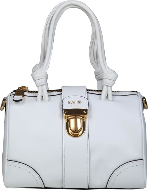 Moschino Logo Printed Bowling Bag ShopStyle