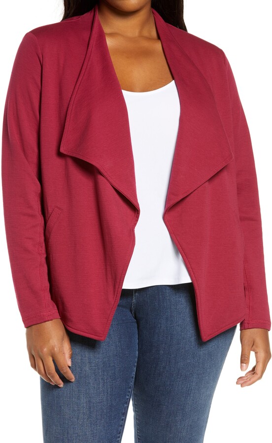 Caslon Drape Collar Knit Blazer ShopStyle