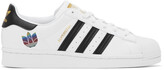Thumbnail for your product : adidas White & Black Superstar Sneakers