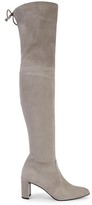 Thumbnail for your product : Stuart Weitzman Landmark Over-the-Knee Suede Boots