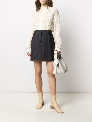 Acne Studios Button Up Striped Skirt