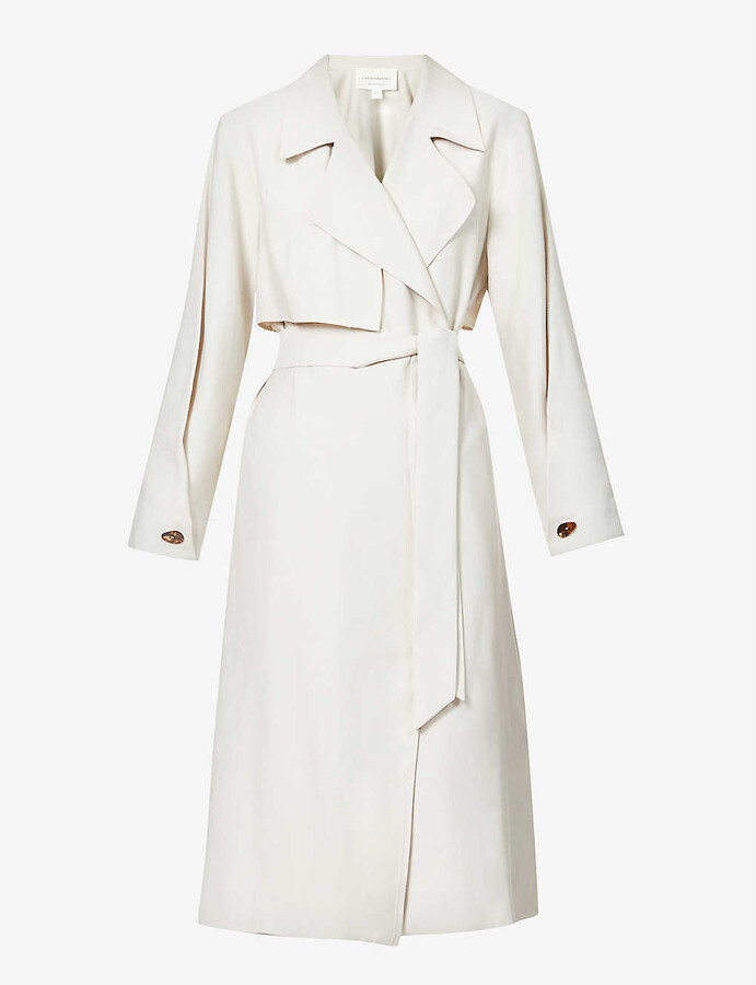 Viktoria & Woods Astronomy belted woven trench coat - ShopStyle