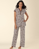 Thumbnail for your product : Soma Intimates Embraceable Cool Nights Lace Pajama Pant Sketched Skin