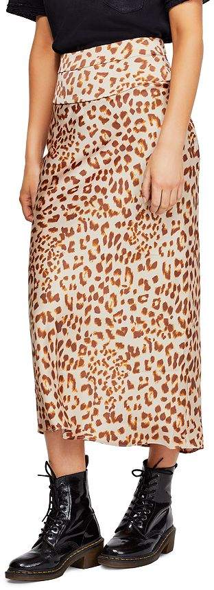 leopard print midi skirt shopstyle