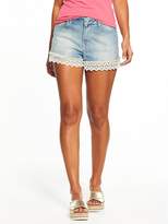 Thumbnail for your product : Very High Waisted Crochet Hem Short