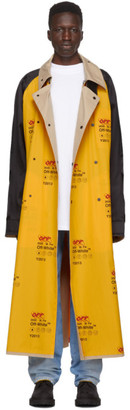 off white yellow coat
