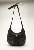 Thumbnail for your product : Forever 21 Knotted Zip-Pocket Shoulder Bag