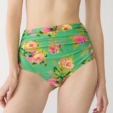 Thumbnail for your product : J.Crew Ruched high-waisted full-coverage bikini bottom in rose garden