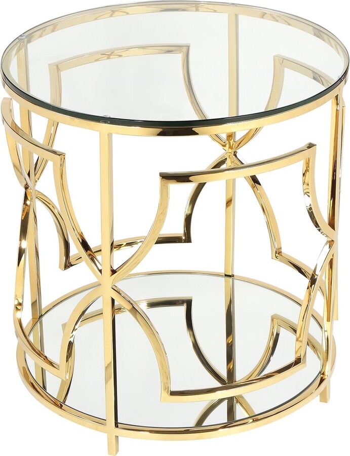 Pangea Home Z-Edward Round Side Table
