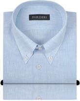 Thumbnail for your product : Forzieri Light Blue Linen Dress Shirt