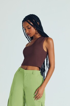 one shoulder crop top forever 21