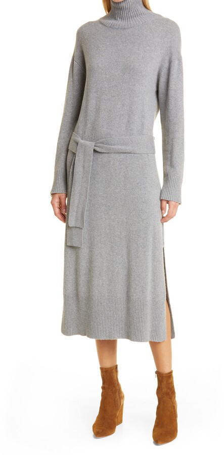 gray wool dress