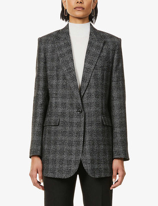 charcoal wool blazer