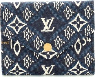 Leather wallet Louis Vuitton Blue in Leather - 31847123